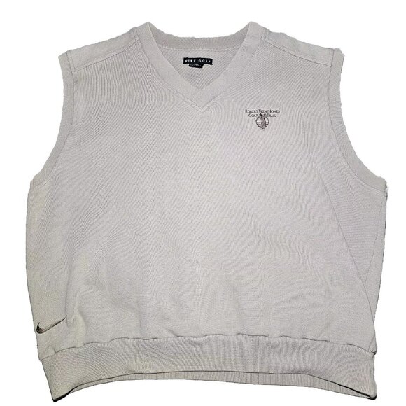 Nike Other - Vintage Nike Mens Golf Vest Sweater Beige V-Neck Pullover Robert Jones Trail